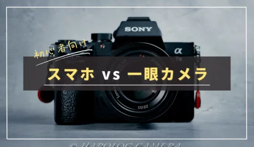 【比較】デジタル一眼カメラとスマホカメラの違いとは？カメラ初心者の方向けに解説