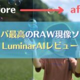 【Luminar AIレビュー】コスパが最高だと思う６つのポイント｜RAW現像ソフト（ルミナーAI）