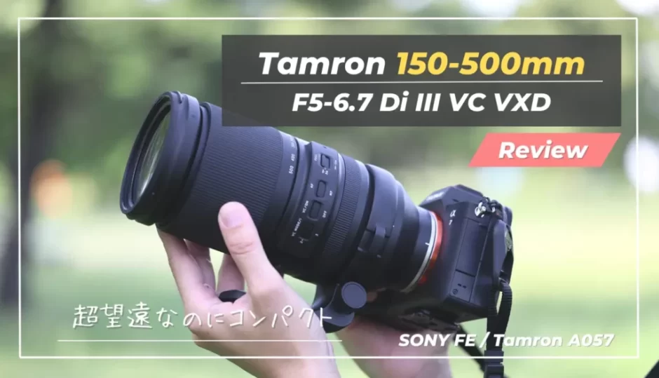 【Tamron 150-500mm F:5-6.7｜作例レビュー】超望遠デビューにおすすめなコンパクト＆コスパ最高レンズ｜Di III VC VXD Model A057